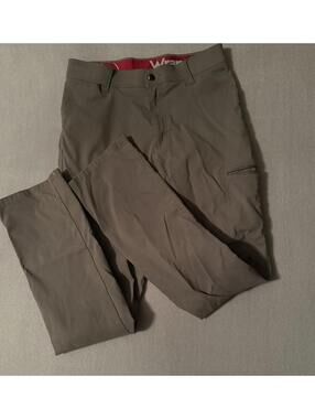 Wrangler Men's Olive Green/ Grey Nylon Stretch Pants